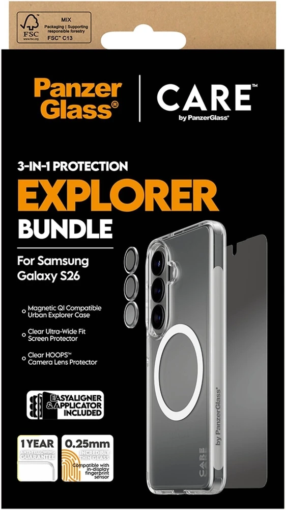 Panzer Glass PanzerGlass PanzerGlass CARE by PanzerGlass 3-in-1 Samsung Galaxy S 2026