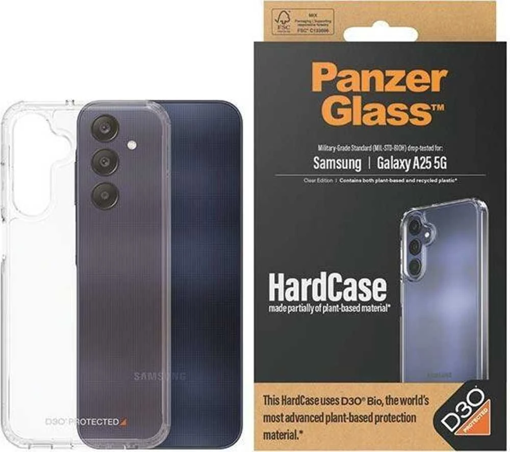 Panzer Glass PanzerGlass HardD3O® Bio and Military Grade certification Samsung Galaxy A25 5G - dėklas telefonui skaidrus