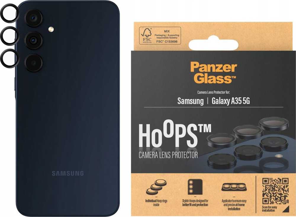 Panzer Glass Samsung Galaxy A35 5G PanzerGlass kameros apsauga (1227) juodos spalvos