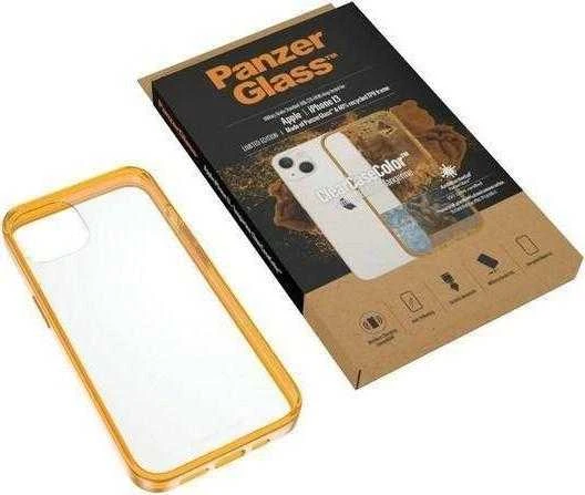 Panzer Glass PanzerGlass Clearantibacterial Military Grade certificate Apple iPhone 13 / 14 / 15 - dėklas telefonui skaidrus ir geltonos spalvos