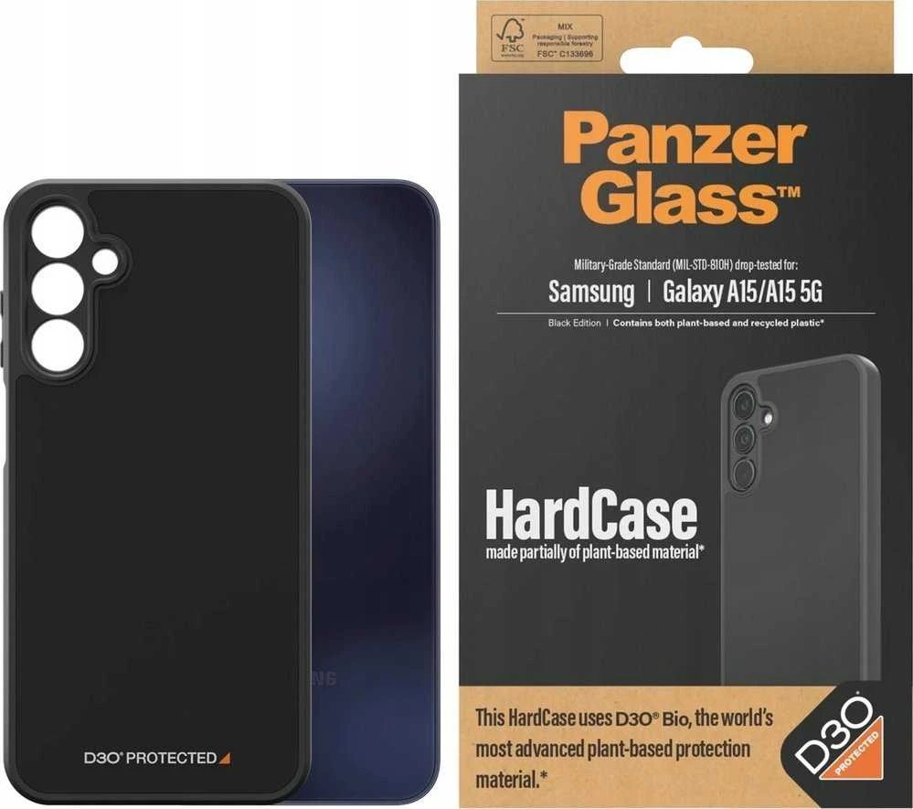 Panzer Glass PanzerGlass HardD3O® Bio and Military Grade Certification Samsung Galaxy A15 / A15 5G - dėklas telefonui skaidrus and dėklas telefonui juodos spalvos