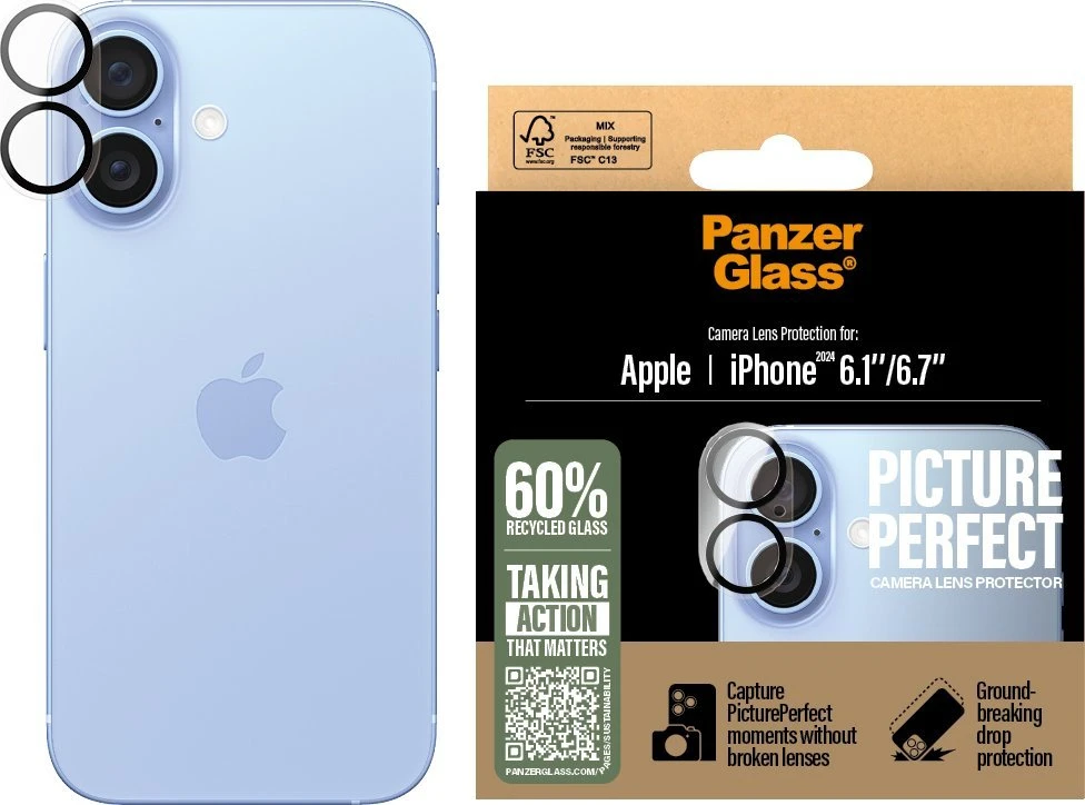 Panzer Glass PanzerGlass PicturePerfect objektyvo apsauga Apple iPhone 16 6.1" / 16 plius 6,7" 1279 m