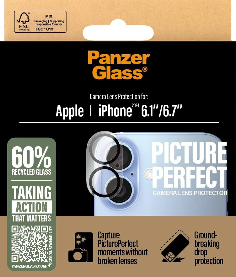 Panzer Glass PanzerGlass PicturePerfect objektyvo apsauga Apple iPhone 16 6.1" / 16 plius 6,7" 1279 m