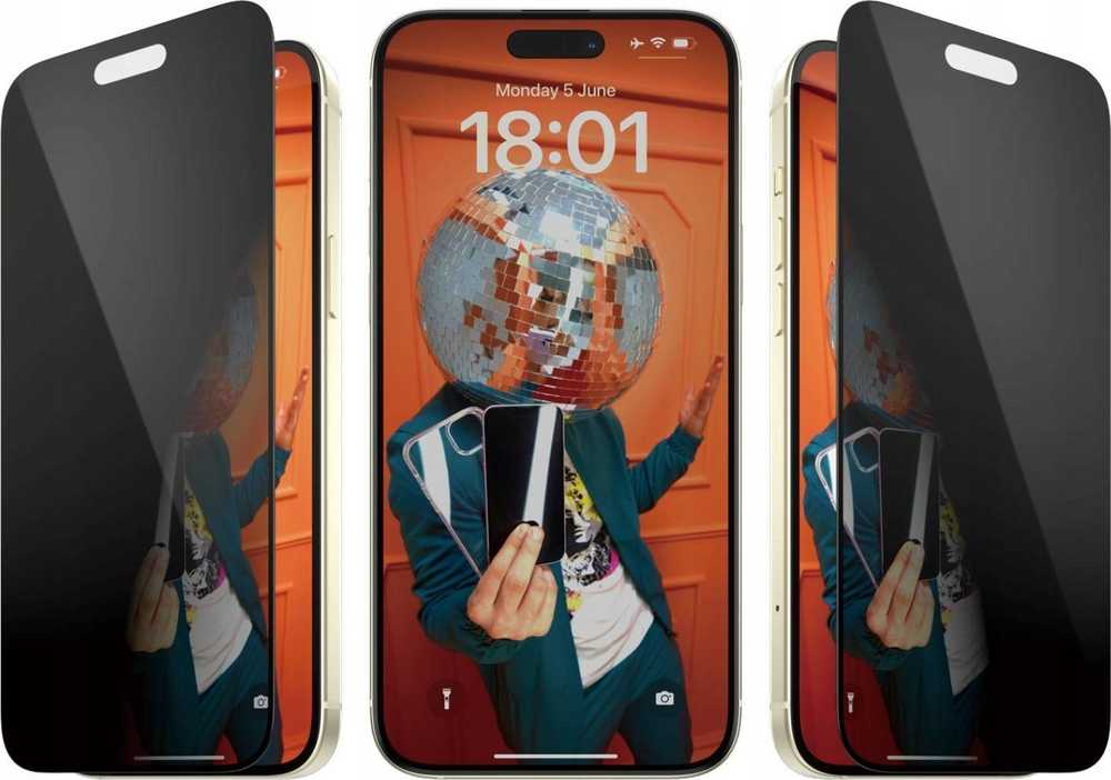 Panzer Glass PanzerGlass Privacy Bundle 3in1 dėklas telefonui skaidrus + Privacy Glass + kameros apsauga Apple iPhone 15 Plus