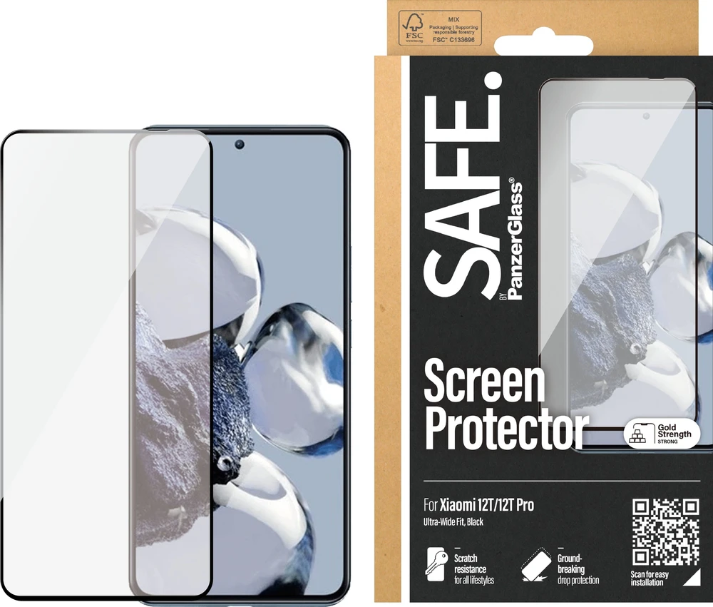 Panzer Glass SAFE iš PanzerGlass ekrano apsauga Xiaomi 12T | 12T Pro | PanzerGlass