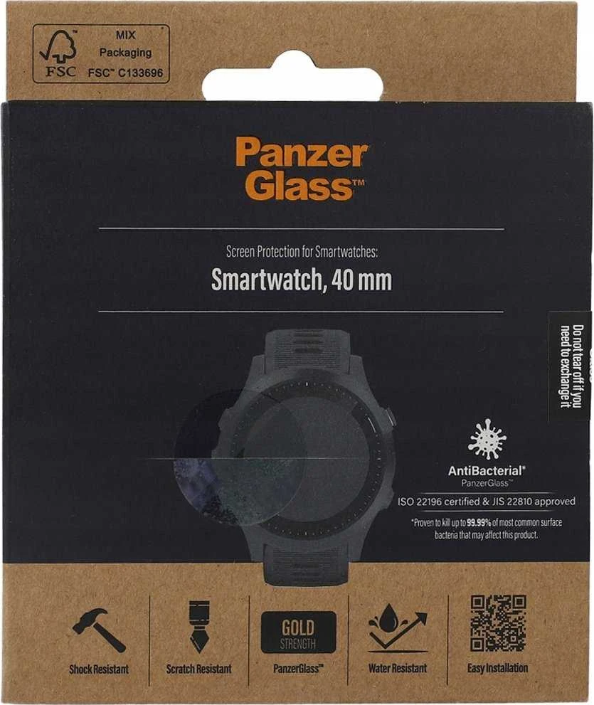 Panzer Glass PanzerGlass apsauginis stiklas išmaniajam laikrodžiui, 40 mm, antibakterinis