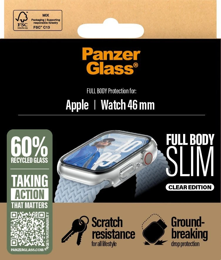 Panzer Glass PanzerGlass Snappie viso korpuso Apple Watch 10 46mm skaidrus 3714