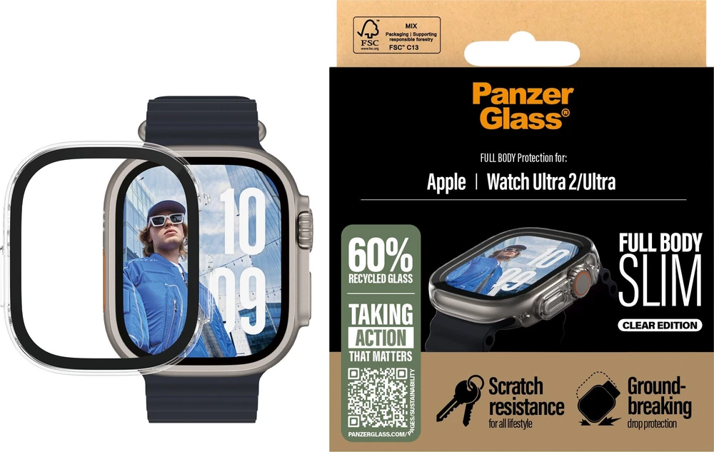 „Panzer Glass“ „PanzerGlass“ viso kūno plonas „Apple Watch Ultra 2“ / „Ultra 49mm“ skaidrus 3715