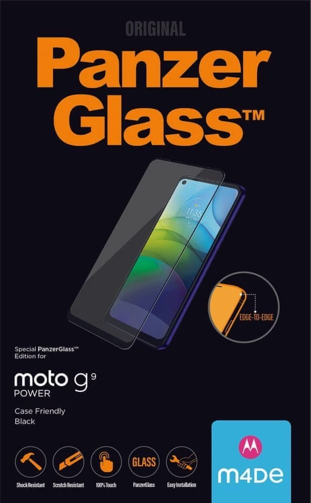 Panzer Glass Panzerglass Motorola Moto G9 Power, Case Friendly, Juodas