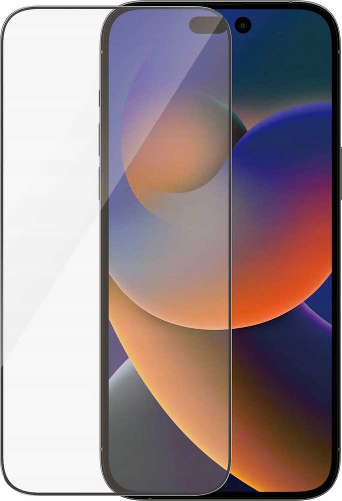 Panzer Glass PREMIUM TEMPERED biometrinio stiklo ekrano apsauga pilnas dangtelis iPhone 2022 6.7'' Pro Max UWF wA AB (Juodas)