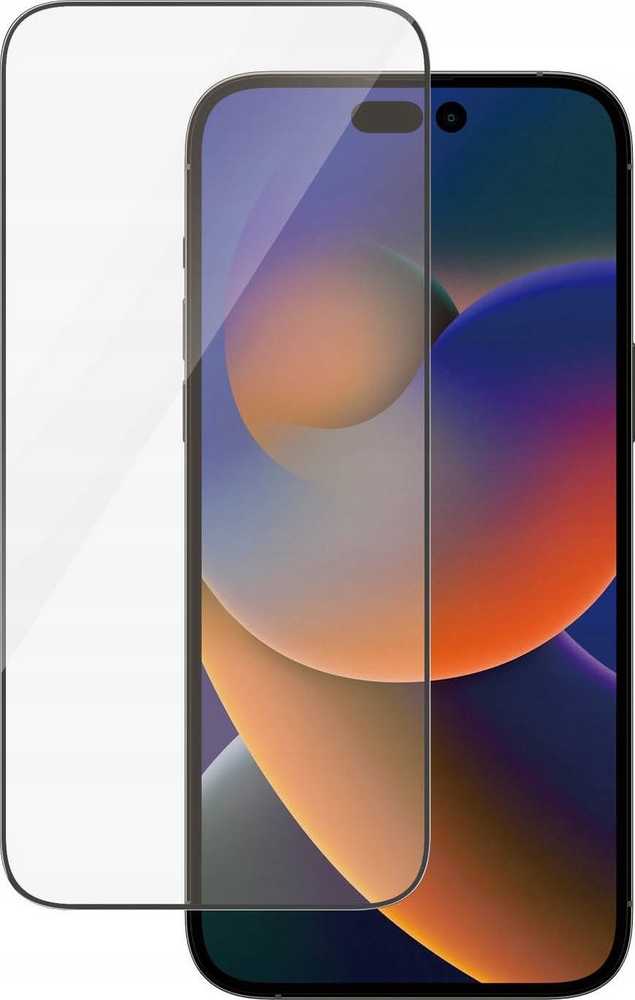 Panzer Glass PREMIUM TEMPERED biometrinio stiklo ekrano apsauga pilnas dangtelis iPhone 2022 6.7'' Pro Max UWF wA AB (Juodas)