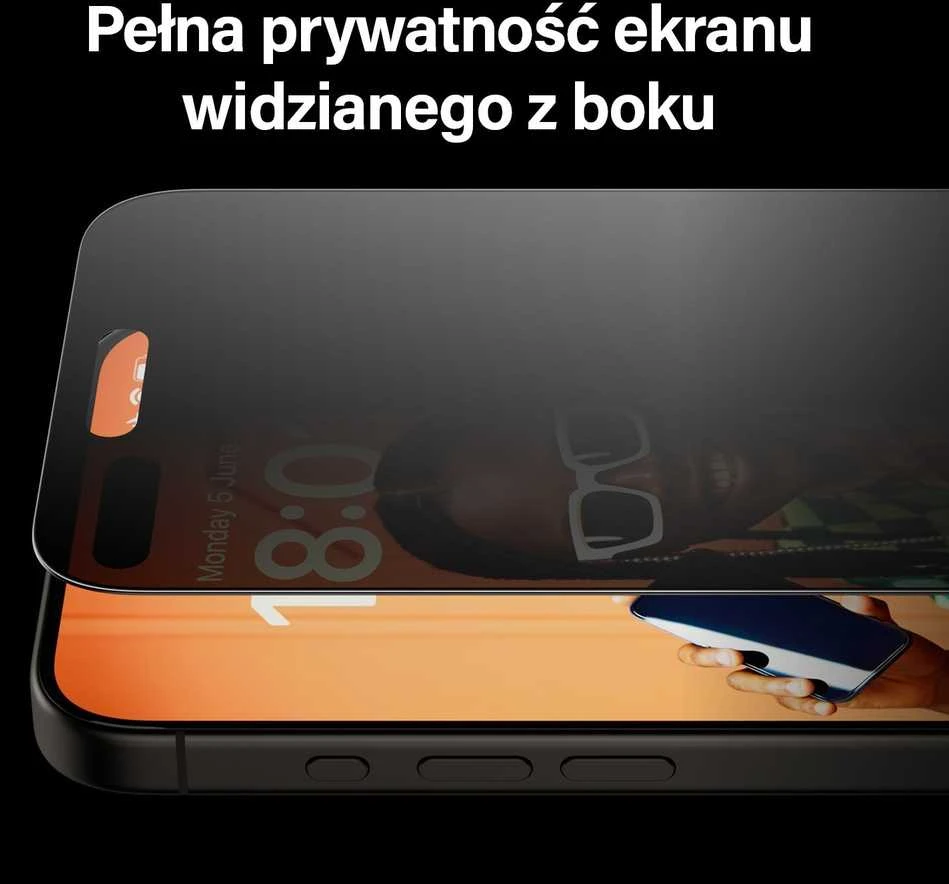 Panzer Glass PanzerGlass | Privatumo ekrano apsauga | Apple | iPhone 15 Pro Max | Grūdintas stiklas | Juodas | Ultra-Wide Fit W. Easyaligner