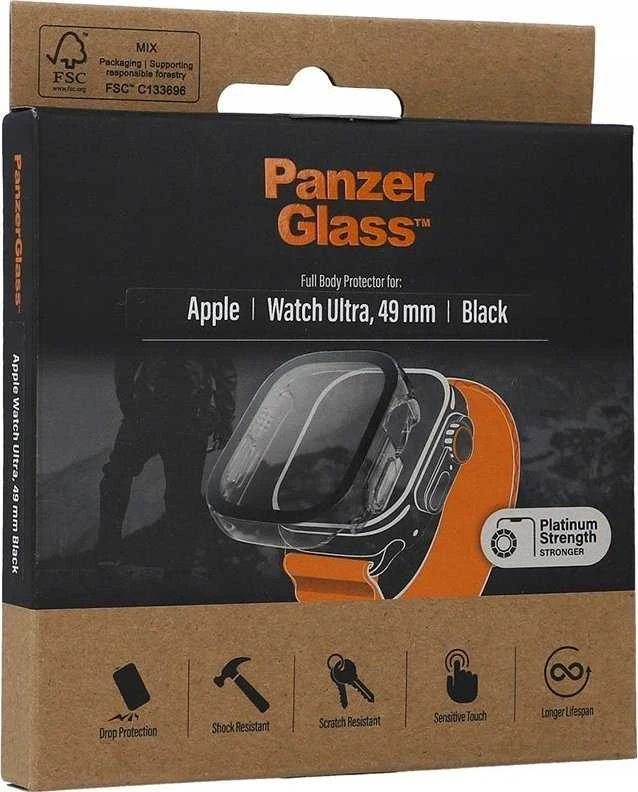 Panzer Glass PanzerGlass Full Body New Apple Watch, 49mm, juodas ekrano apsauga
