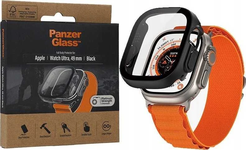 Panzer Glass PanzerGlass Full Body New Apple Watch, 49mm, juodas ekrano apsauga