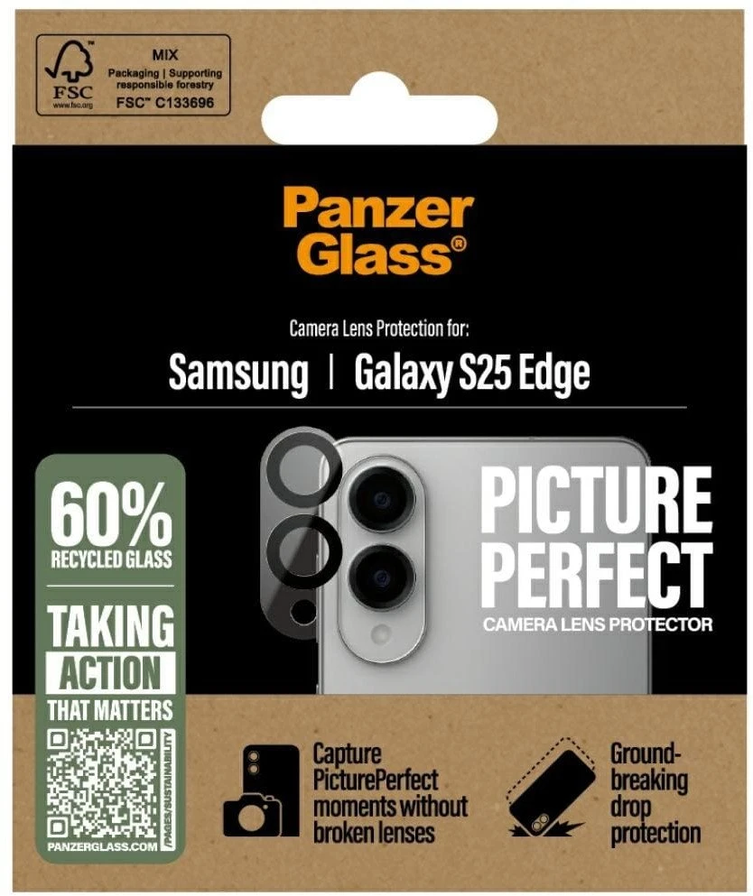 Panzer Glass Apsauginis stiklas kamerai PanzerGlass PicturePerfect Lens Protector skirtas Samsung Galaxy S25 Edge