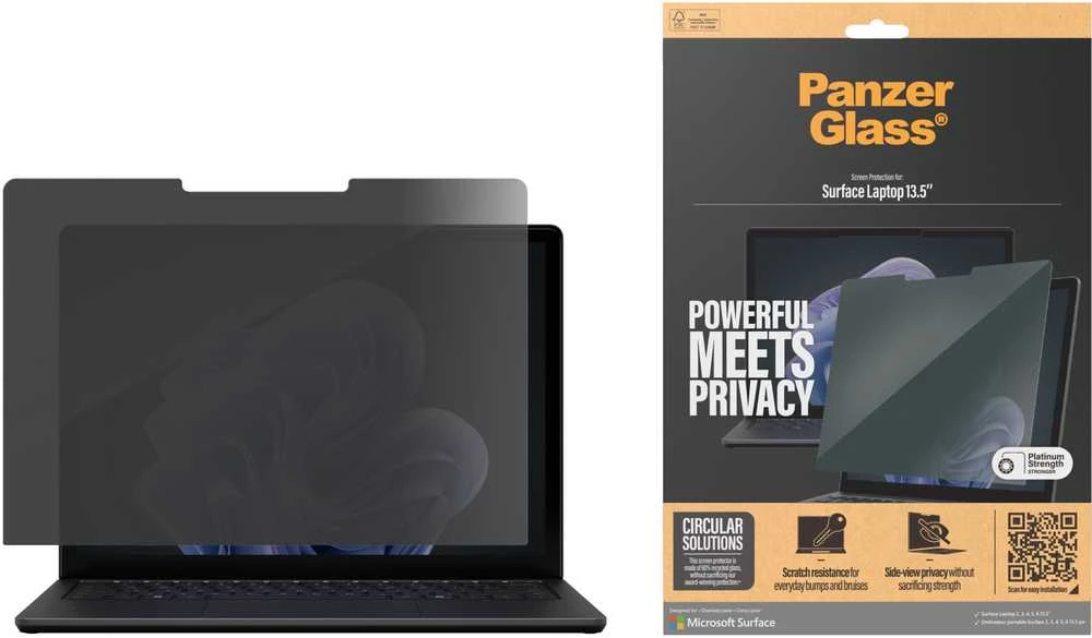 Panzer Glass Filtras PanzerGlass PanzerGlass Privacy Microsoft Surface Nešiojamas kompiuteris 13.5''/6/5/4/3/2
