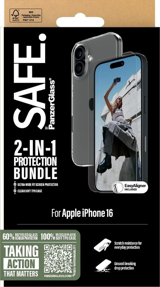 Panzer Glass PanzerGlass SAFE 2-in-1 Protection iPhone '24 6.1''