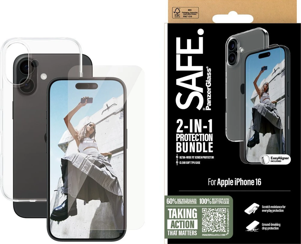 Panzer Glass PanzerGlass SAFE 2-in-1 Protection iPhone '24 6.1''