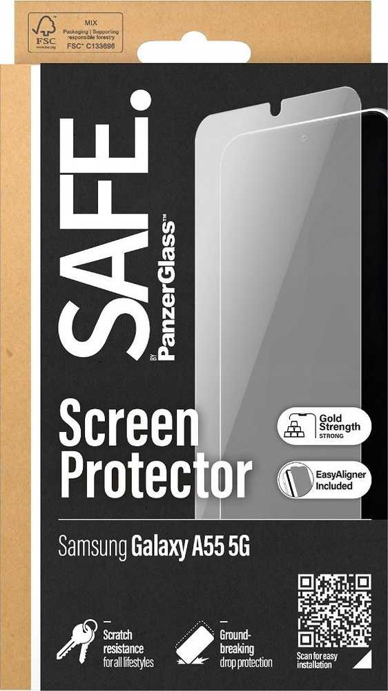 Panzer Glass Samsung Galaxy A55 5G Ultra-Wide Fit EasyAligner Glass by Safe