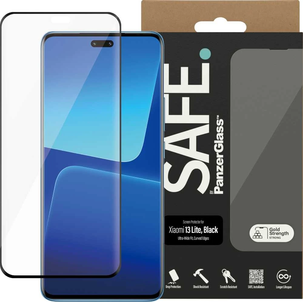 „Panzer Glass SAFE by PanzerGlass“ ekrano apsauga „Xiaomi 13 Lite“ | Itin platus pritaikymas | „PanzerGlass“