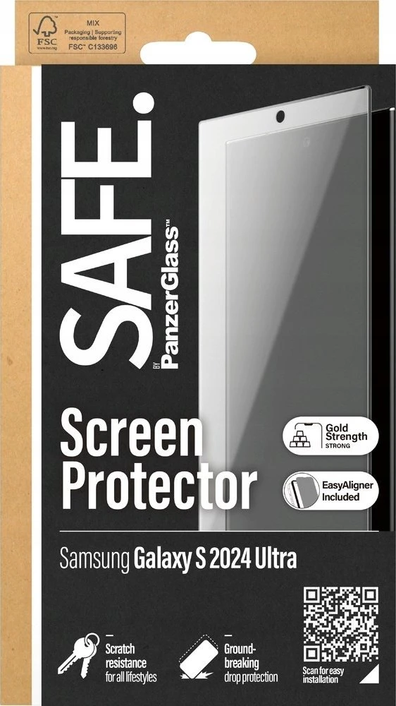 Panzer Glass Samsung Galaxy S24 Ultra-Wide Fit EasyAligner Glass by Safe