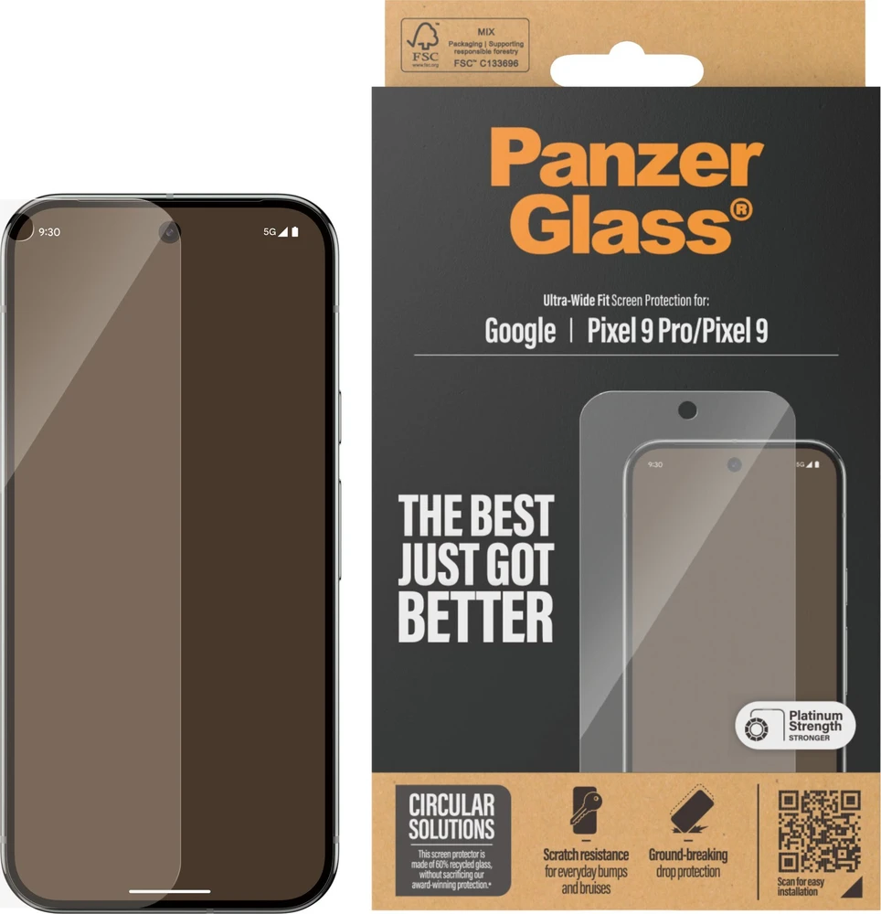 Panzer Glass PanzerGlass Ultra-Wide Fit Google Pixel 9 / 9 Pro Screen Protection 4787