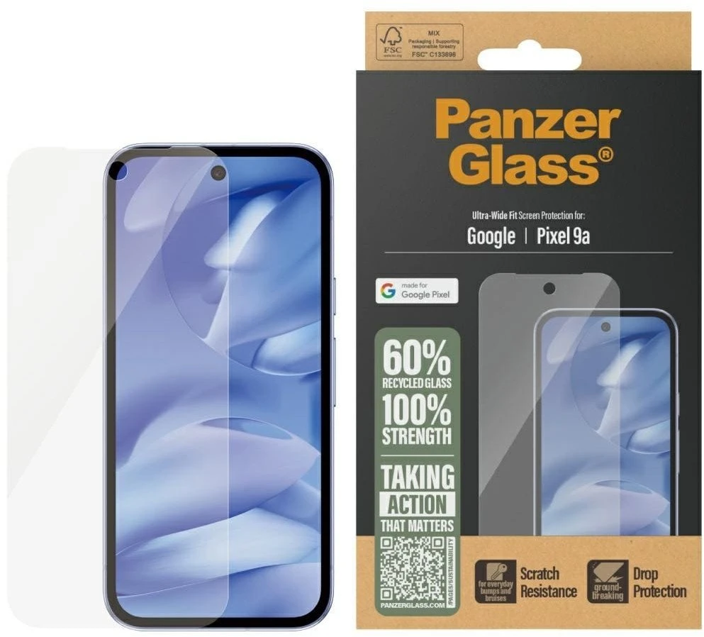 Panzer Glass Apsauginis stiklas PanzerGlass Ultra-Wide Fit skirtas Google Pixel 9a 5G