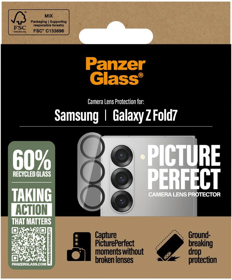 Panzer Glass PanzerGlass PicturePerfect kameros lęšio apsauga, skirta Samsung Galaxy Z Fold 7 – skaidri