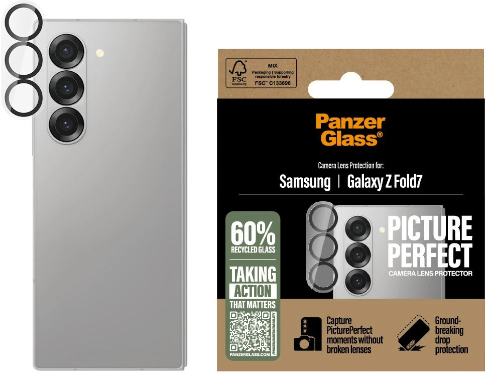 Panzer Glass PanzerGlass PicturePerfect kameros lęšio apsauga, skirta Samsung Galaxy Z Fold 7 – skaidri