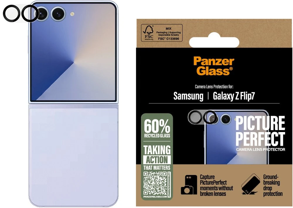Panzer Glass Grūdintas lęšių stiklas PanzerGlass PicturePerfect, skirtas Samsung Galaxy Z Flip7