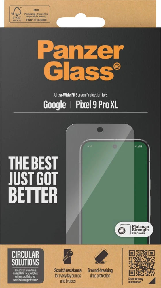 Panzer Glass PanzerGlass Ultra-Wide Fit Google Pixel 9 Pro XL Screen Protection 4786