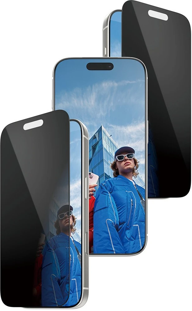 Panzer Glass PRIVACY SCREEN PROTECTOR W. BLA - PRO ULTRA-WIDE FIT W. FASTFIT IN