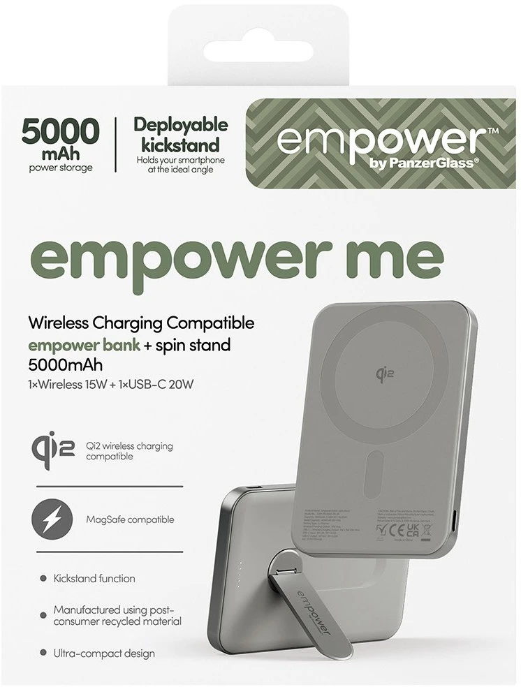 Panzer Glass Powerbank PanzerGlass Bank Spin Stand 5000mAh Pilka
