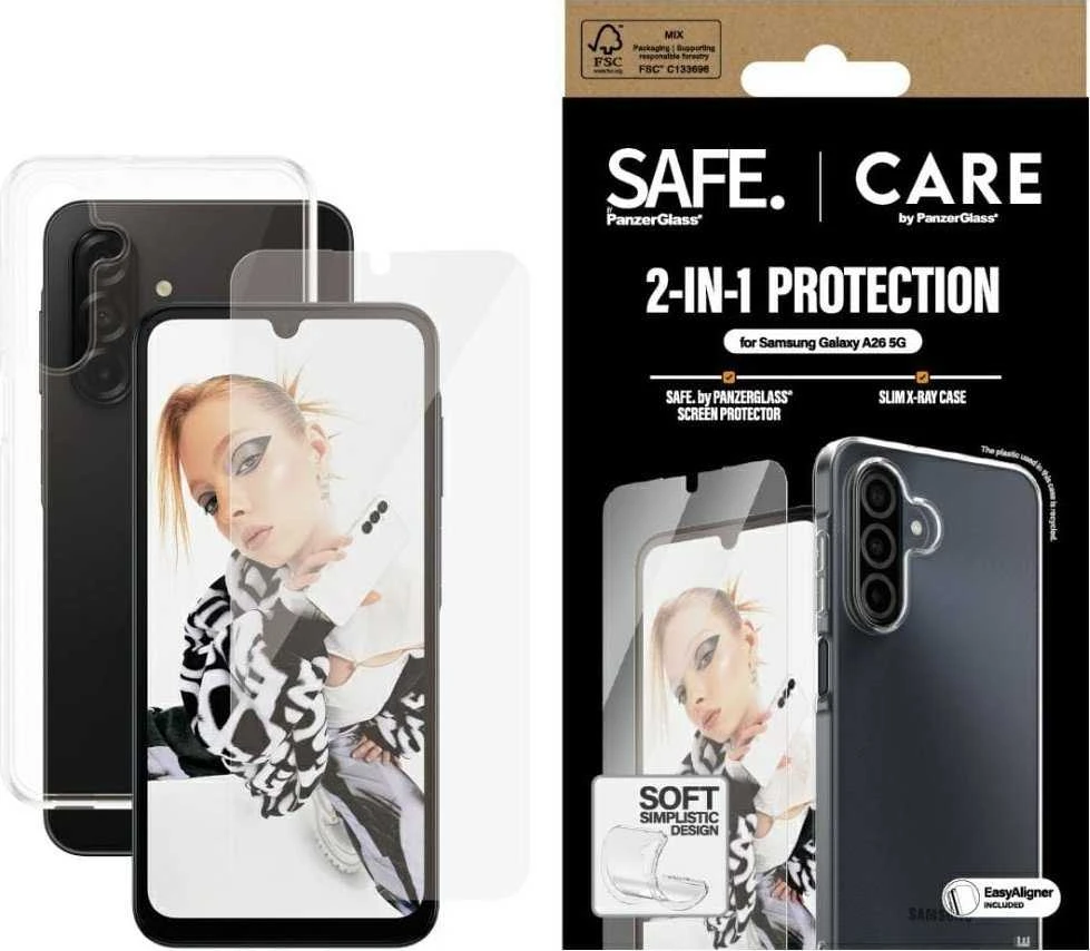 Panzer Glass Apsauginis rinkinys CARE by PanzerGlass Fashion 2in1 dėklas+apsauginis stiklas Samsung Galaxy A26 5G