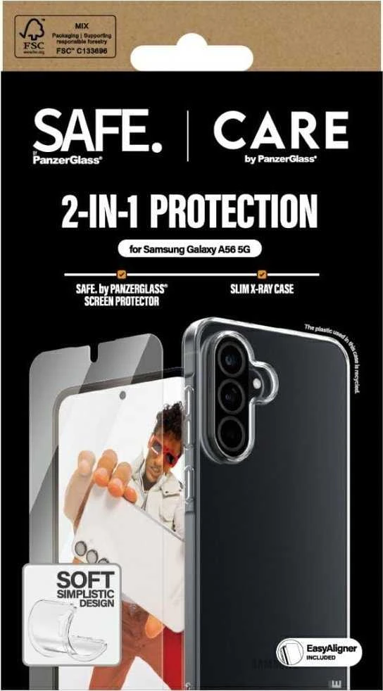 Panzer Glass Apsauginis rinkinys CARE by PanzerGlass Fashion 2in1 dėklas+apsauginis stiklas Samsung Galaxy A56 5G