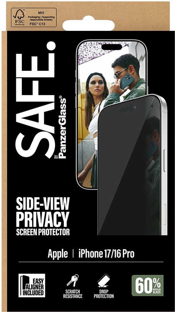 Panzer Glass PanzerGlass SAFE Privacy Schutzglas iPhone 17/16 Pro/UWF