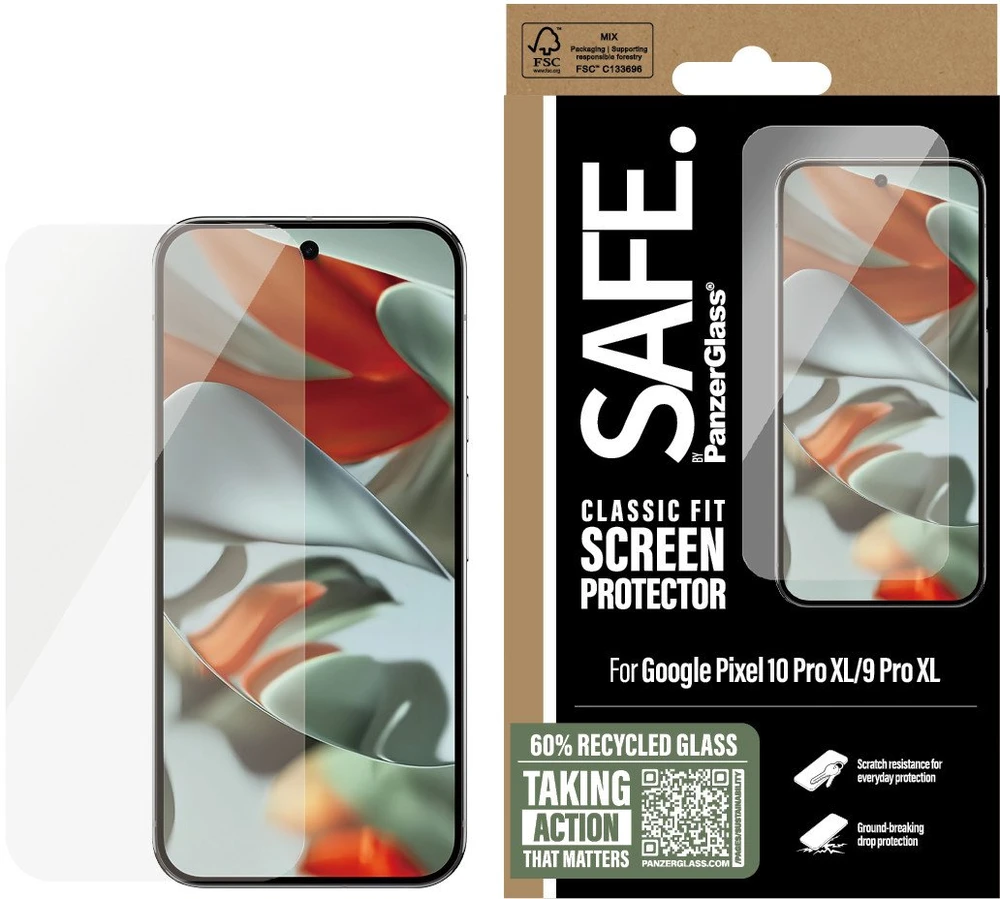 „Panzer Glass PanzerGlass SAFE“ ekrano apsauga „Google Pixel 10 Pro XL / 9 Pro XL“