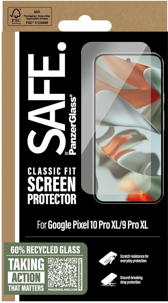 „Panzer Glass PanzerGlass SAFE“ ekrano apsauga „Google Pixel 10 Pro XL / 9 Pro XL“