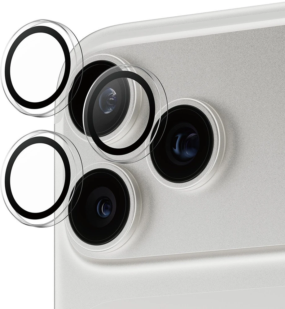 Panzer Glass Grūdintas stiklas na objektyvas PanzerGlass Hoops do iPhone 17 Pro / 17 Pro Max / 16 Pro / 16 Pro Max