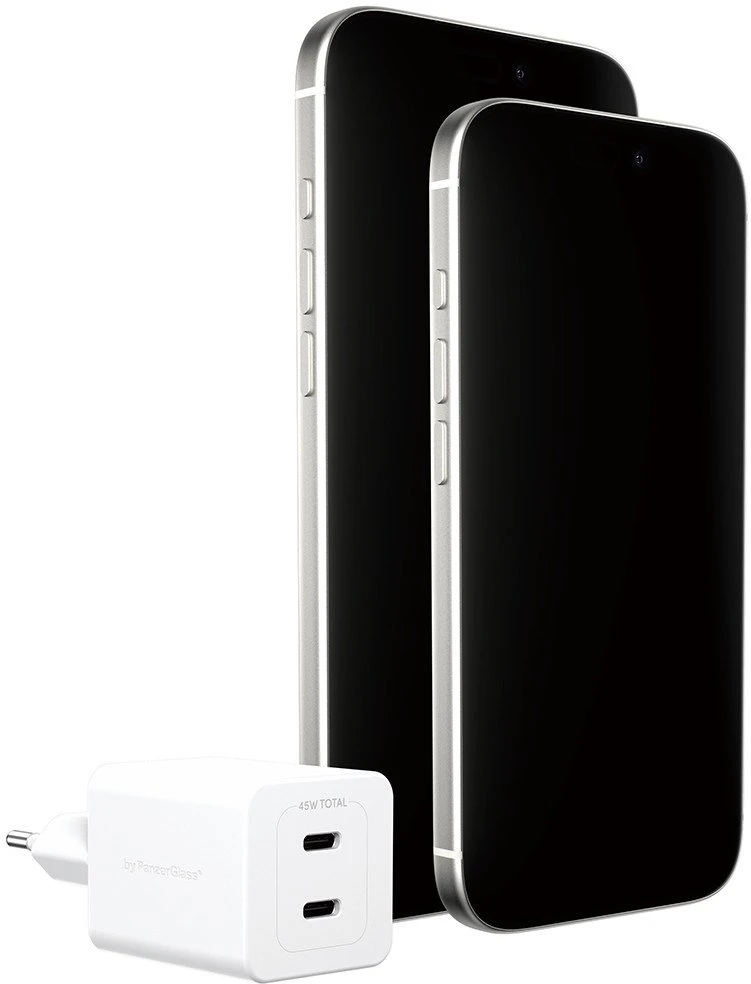 Panzer Glass Įkroviklis PanzerGlass empower Turbo jungiama į tinklą 2x USB-C 45 W (EM58685)