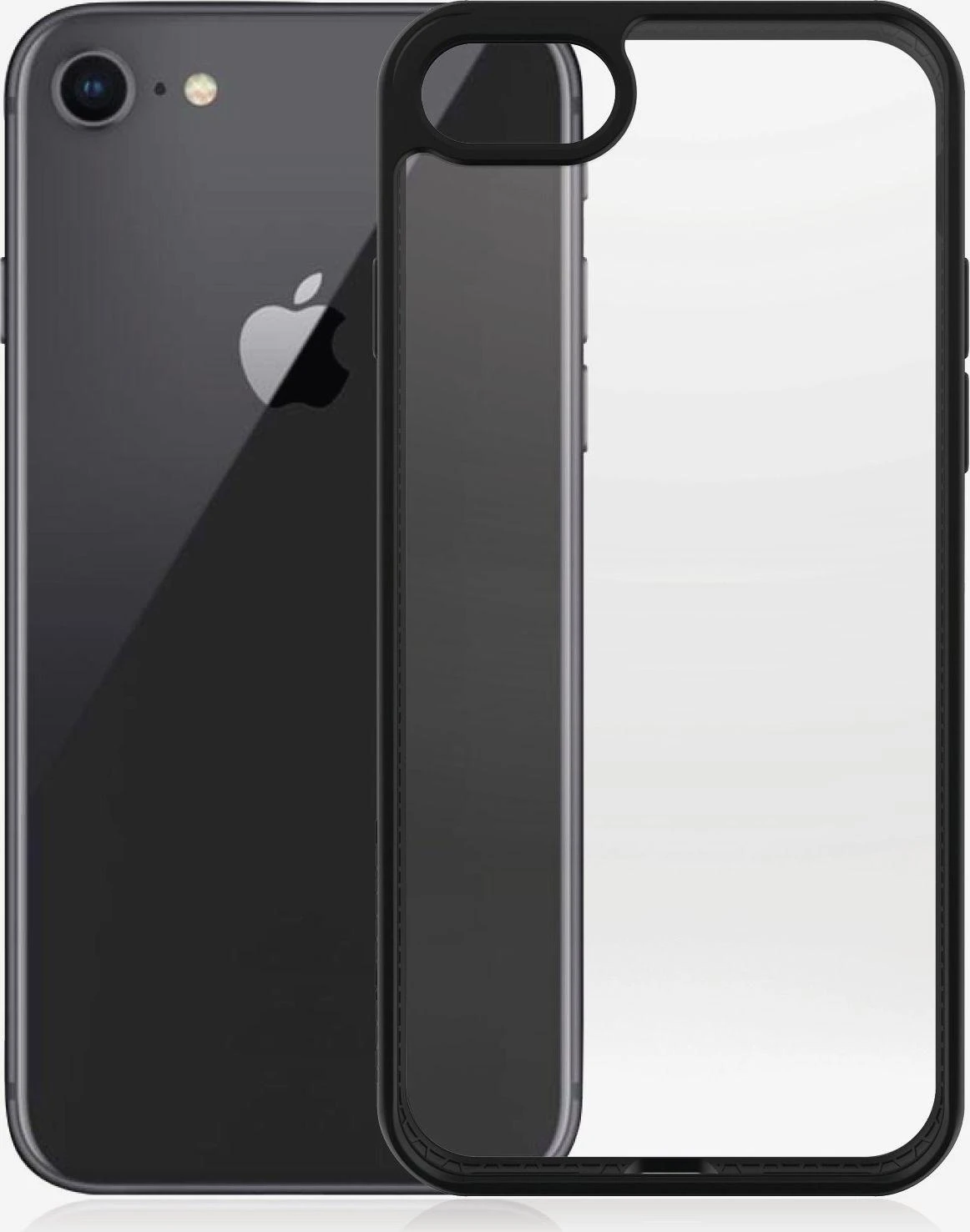 Panzer Glass PanzerGlass | Ekrano apsauga | Iphone | iPhone 7/8/se (2020 m.) | Grūdintas senėjimą stabdantis stiklas | Juodas/Crystal Clear | Skaidri ekrano apsauga