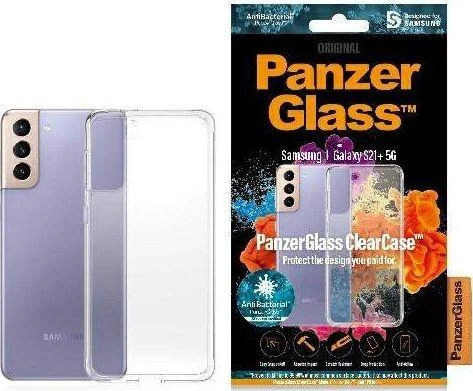 Panzer Glass PanzerGlass | ClearCase | Byla | Samsung | Galaxy S21+ serija | Termoplastinis poliuretanas (TPU) | Išvalyti | Anti geltona; Atsparus įbrėžimams; Anti-riebus; Anti-Aging; Antibakterinis