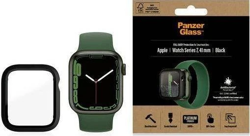 Panzer Glass PanzerGlass Viso korpuso Apple Watch 7 41mm ekrano apsauga, Juoda