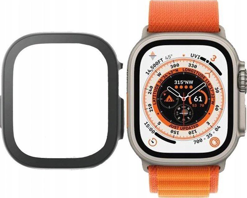 Panzer Glass PanzerGlass Full Body New Apple Watch, 49mm, juodas ekrano apsauga