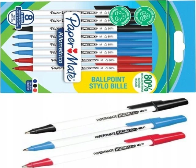 Papermate Rašikliai Kilometrico Paper Mate, 2187680, 8vnt.