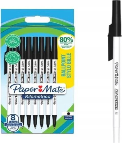 Papermate Rašiklis Paper Mate juoda 8 vnt. - 2187678