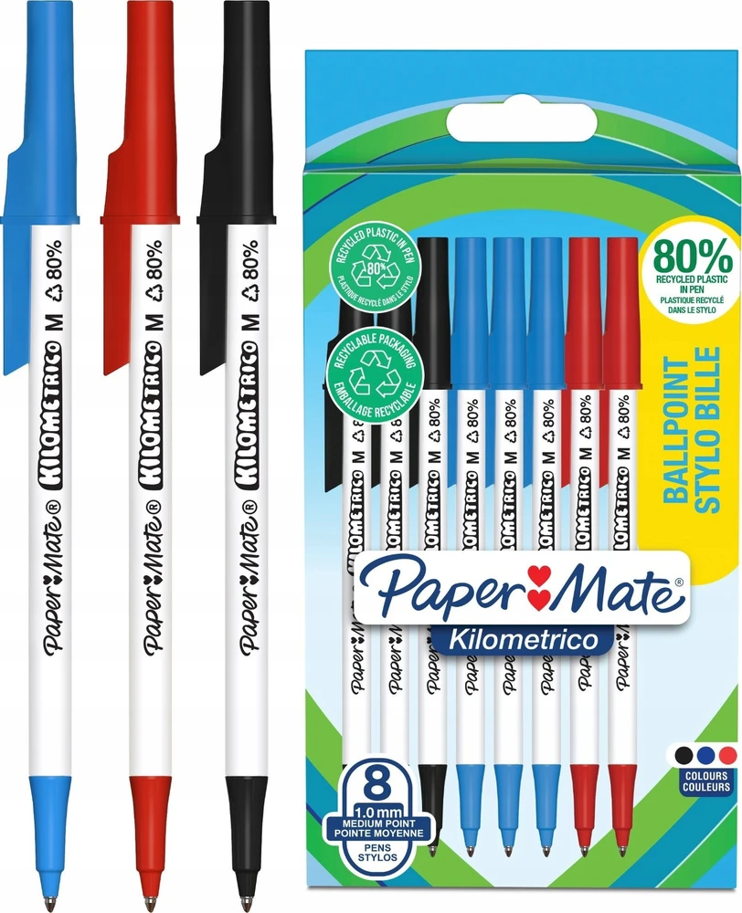 Papermate Rašikliai Kilometrico Paper Mate, 2187680, 8vnt.