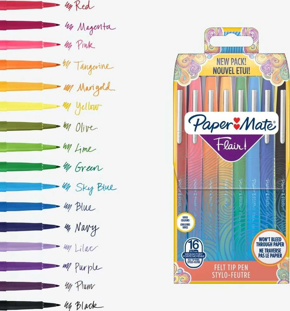 Papermate 1x16 Paper Mate Flair flomasteris M 1,0 mm