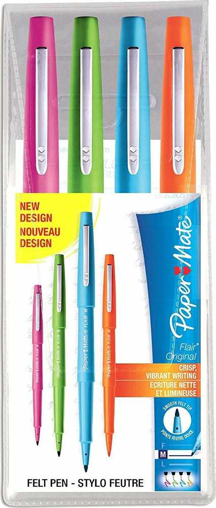 Papermate Paper Mate PAPER MATE Faserschreiber Flair B 4 Stk T/M/O/HG