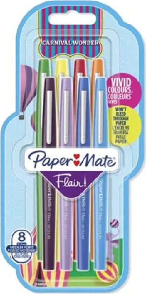 Papermate Paper Mate PAPER MATE Faserschreiber Flair Carn. Wonder 8er M 0.7 mm Blister